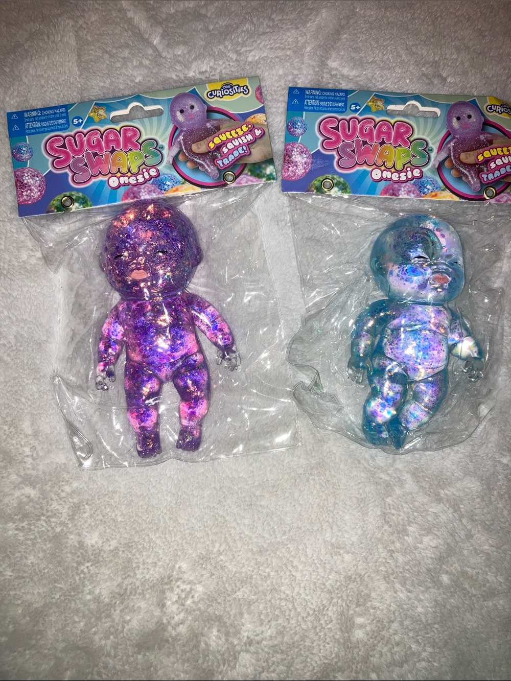 Onesie Squeeze Doll - Purple Glitter